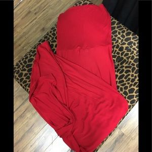 •One Sassy Girl Red Maxi Dress/Skirt